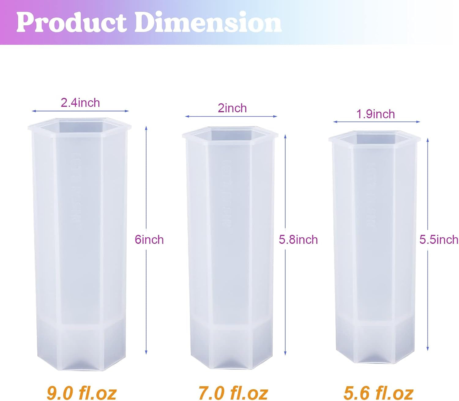 Crystal Tower Resin Molds, Large Point Silicone Molds for Resin, 3 Different Sizes Epoxy Resin Molds for DIY Flower Preservation, Faux Quartz Healing Crystal, Home Decors