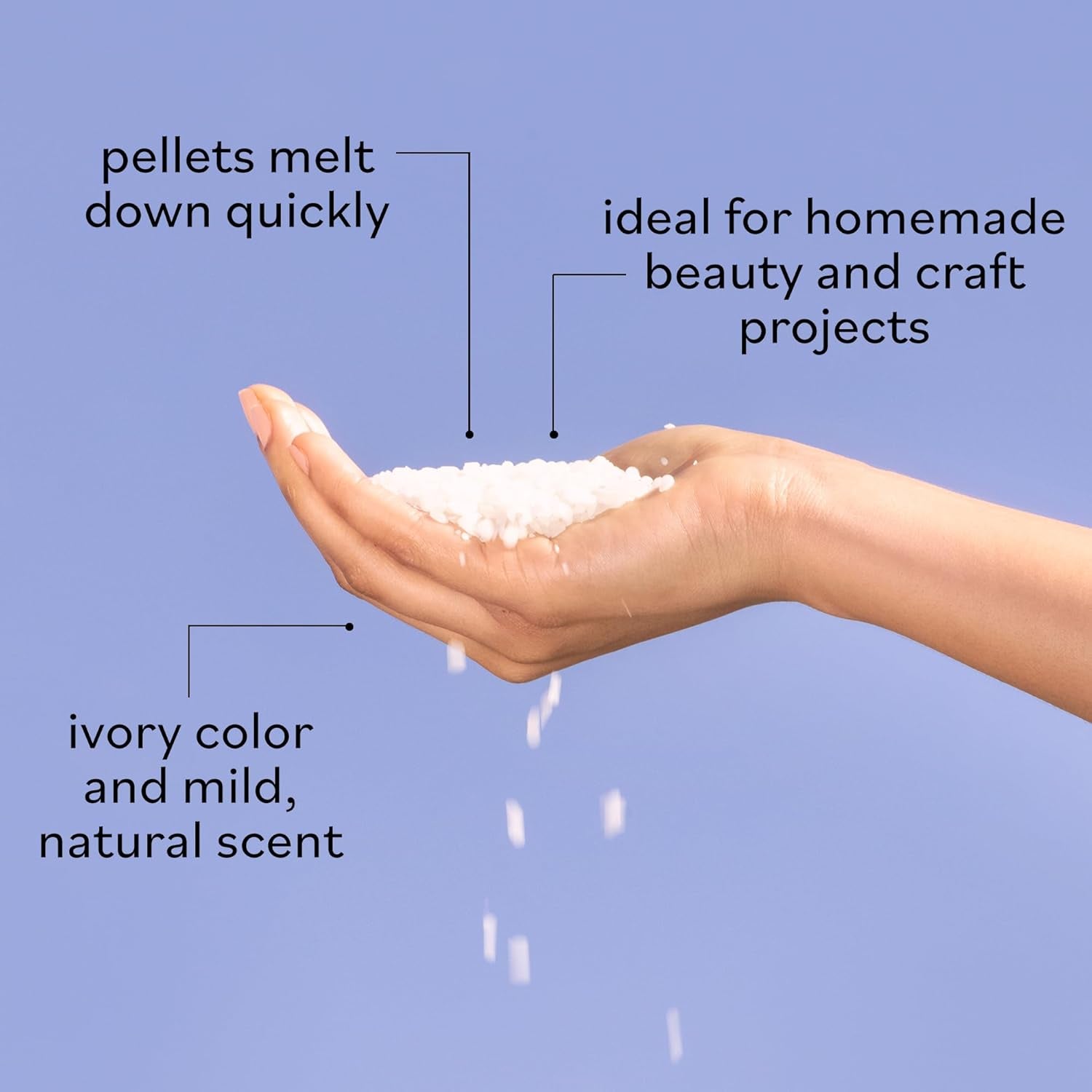 - Organic White Beeswax - DIY Home Essentials - Beauty, Skin Care, & Crafts - Candle Making Supplies - Make Lip Balm, Candles, Soap, Lotion, Cream, Body Butter - Mild Natural Scent, 16Oz