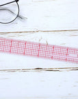 4 Pieces Clear Plastic Ruler Grid Ruler Transparent Ruler Plastic Straight Measuring Tool Ruler Set for Clothes Design Sewing, 6 Inches, 12 Inch, 15 Inch