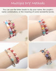 1000PCS Colourful Letter Beads for Threading, 4 X 7 MM, A-Z White Letter Beads and Colourful Heart Beads, Acrylic round Beads for Jewellery DIY Making Crafts Bracelets Necklaces Ornaments-Gold