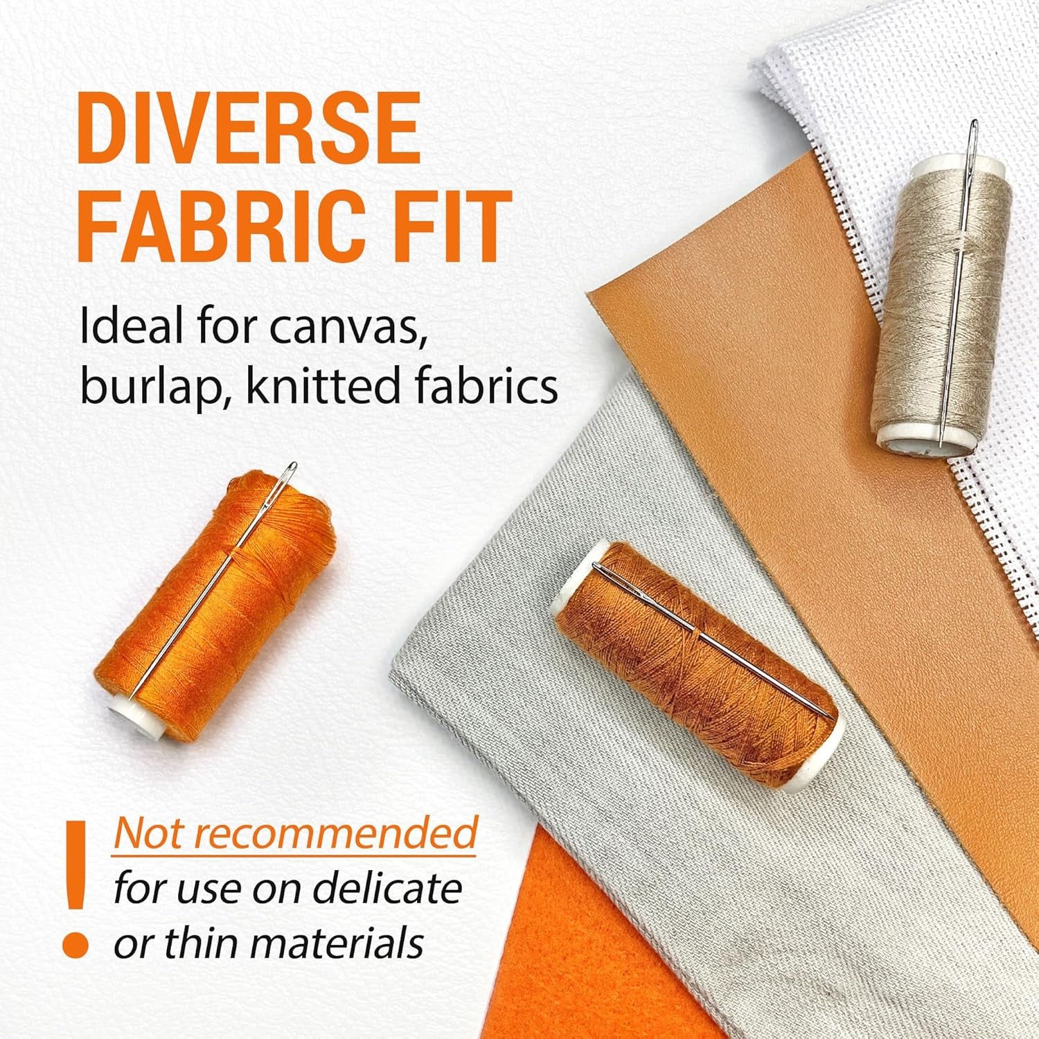 200 PCS Large Eye Heavy Duty Sewing Needles - Bulk Set of 2 Inch Big Eye Embroidery Needles - Easy to Thread Quilting Needles