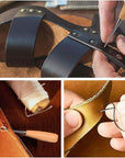 Upholstery Repair Kit 29-Pack, Leather Craft Tool Kit Leather Hand Sewing Needles Canvas Thread and Needles Tape Measure Large-Eye Stitching Needles for Leather Repair