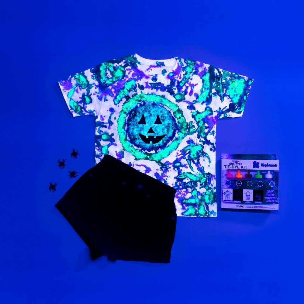 Easy Techniques for Fun Fabric Designs, Glow &amp; Neon Dye Colors DIY Activity &amp; Gift Idea, Glow-In-The-Dark