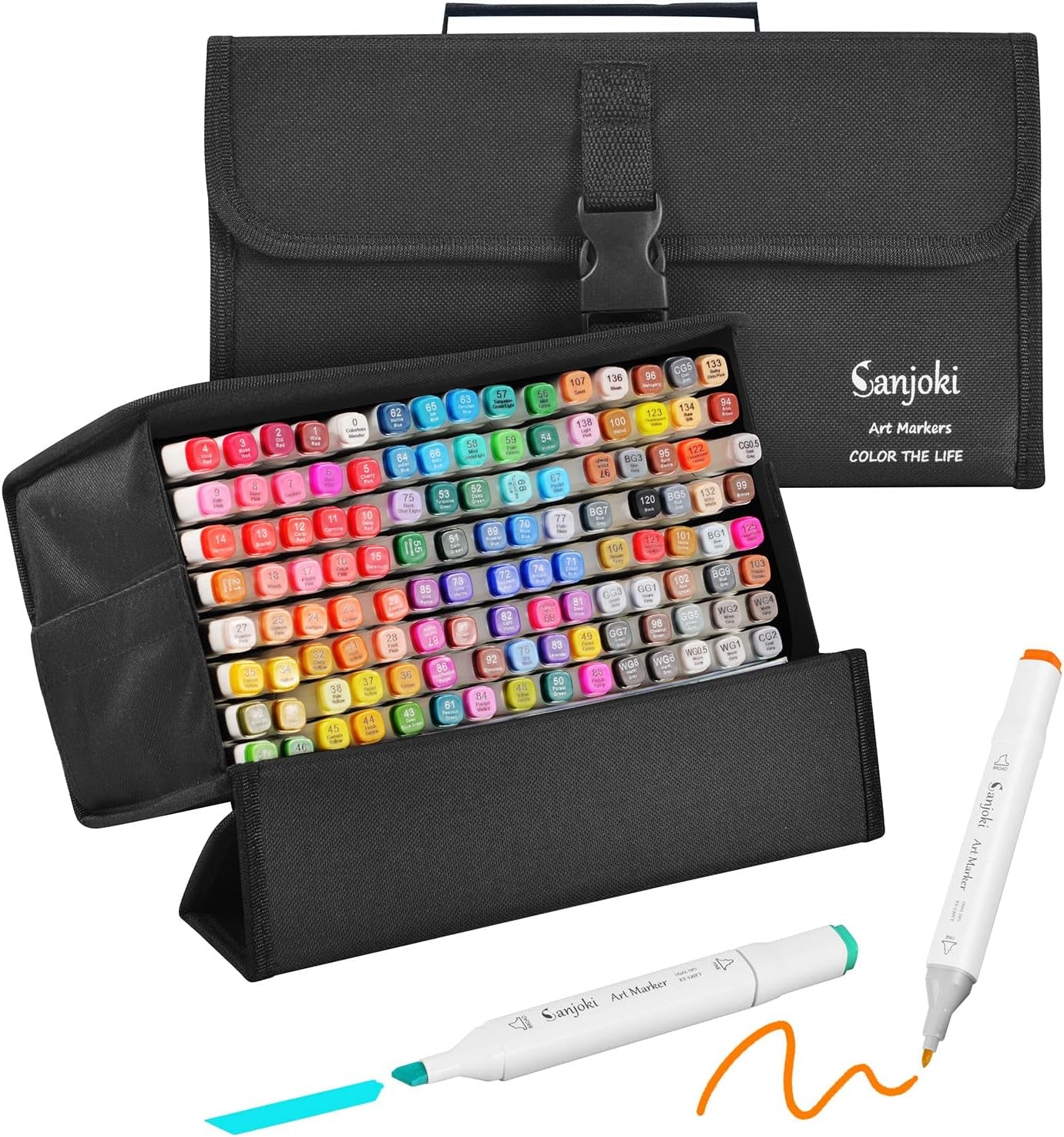 Alcohol Markers 120 Colors,Broad&Fine Dual Tip, Permanent Artist Sketch Markers for Artist and Beginner