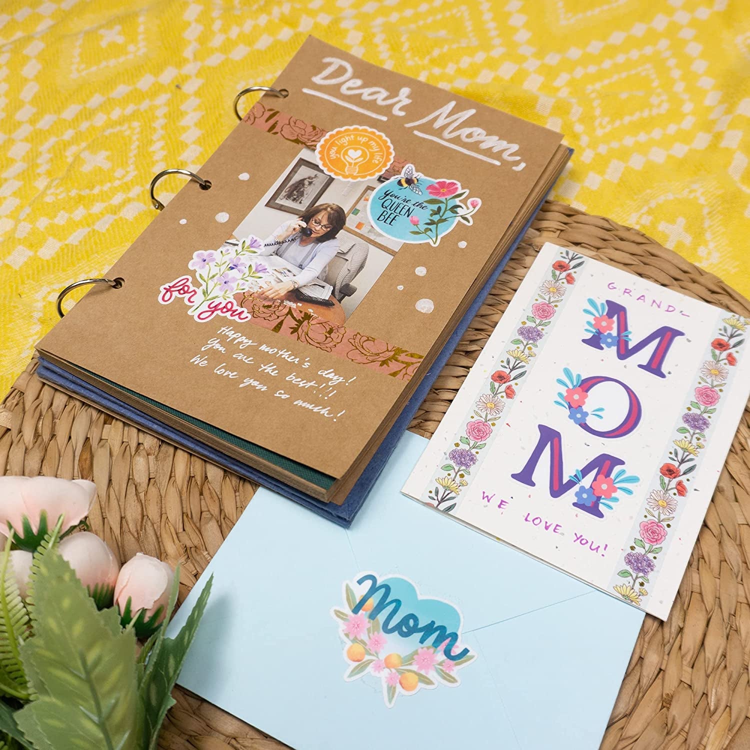 Heartfelt Mother'S Day Stickers (22 Pieces) - Floral Themed, Funny, Waterproof | Mom Stickers for Crafts, Scrapbooks, Water Bottles