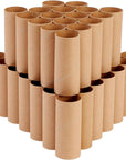 48 Pack Empty Toilet Paper Rolls for Crafts, Brown Cardboard Tubes for DIY, Classrooms, Dioramas (1.6 X 4 In)