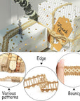 9 Rolls Jute Ribbons Lace Craft Ribbon 18 Meters for Crafts Wraping Gifts Party Holiday and Rustic Wedding Decorations