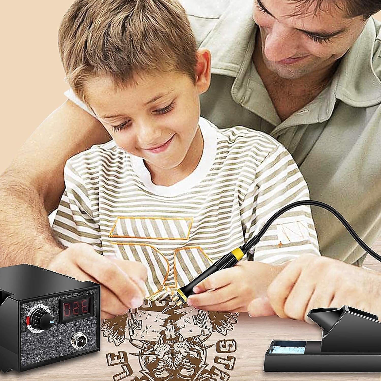 Wood Burning Kit,Wood Burning Tool,Wood Burner Tool,Wood Burning Tips,Pyrography Kit, Wood Burning Kit for Beginners,Wood Burning Kit for Kids,Reminder for Australian Users, USE Voltage 110~127V