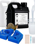 Silicone Mold Making Kit,Liquid Silicone for Mold Making 30A, Translucent High Strength Silicone Rubber Mold Making Kit,1A:1B Ideal for Casting Resin Molds/Jewelry Silicone Molds 4.4 Lbs