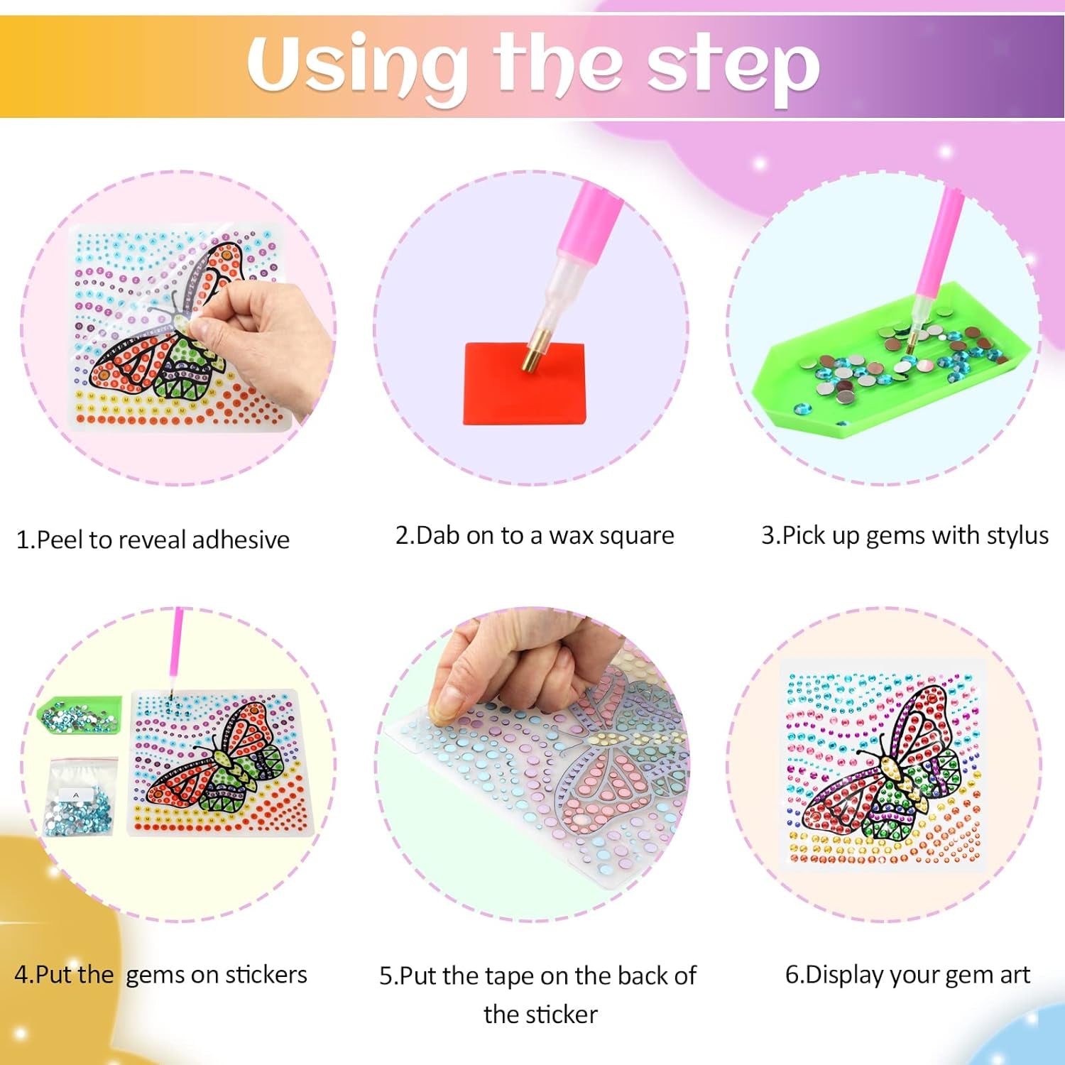 Arts and Crafts for Kids Ages 8-12 &amp; 6-8, Window Suncatcher Diamond Painting Kits by Numbers for Girl Ages 7 9 11 Year Old Gem Art for Kids Ages 9-12 Birthday Gift Idea for Teens (Nature)