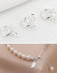 925 Sterling Silver Necklace Clasps - 5Mm Spring Clasps for Jewelry Making, Sterling Silver 4Mm Jump Rings, Jewelry Clasps and Closures, Suitable for Jewelry Making Necklace (Sterling Silver)