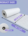Lightweight Fusible Interfacing for Sewing 11.8 Inch X 54.7 Yard Iron-On Non-Woven Fusible Interfacing White Polyester Single-Sided Interfacing for DIY Crafts Supplies