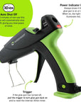Auto Shut off Hot Glue Gun, Dual Temperature, 1.5X Power of Full Size Glue Guns, Easy-Adjust Temp for Multiple Projects (Ultra Series DT-360F)