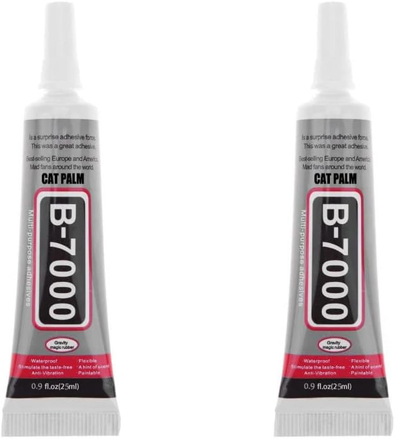 B-7000 Adhesive, Multi-Function Glues Paste Adhesive Suitable for Glass, Wooden, Jewelery, Rhinestones, 0.9 Oz, 2 Packs