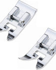 2Pcs Zig Zag, Straight Stitch Foot Snap on Foot Sewing Machine Presser Foot Will Fit Singer, Brother, Janome, Toyota, Etc Domestic Sewing Machines