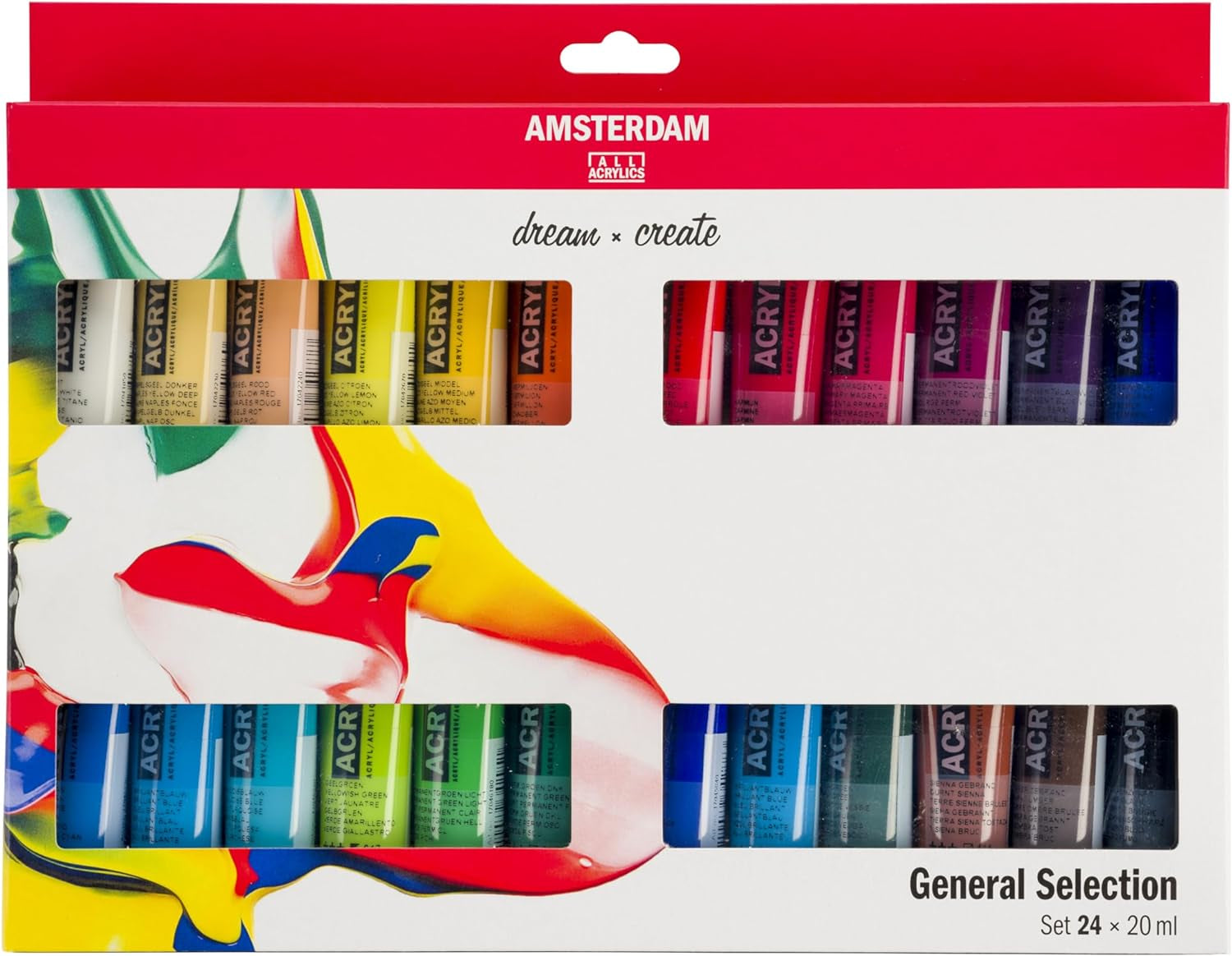 Royal Talens  Acrylic Standard Tubes, 20Ml-Tubes, Set of 24 (100516105)