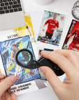 Card Grading Centering Tool Kit, Card Center Tool with 30X Magnifying Tool, 2 Pcs Clean Cloth, Centering Guide Card Tools