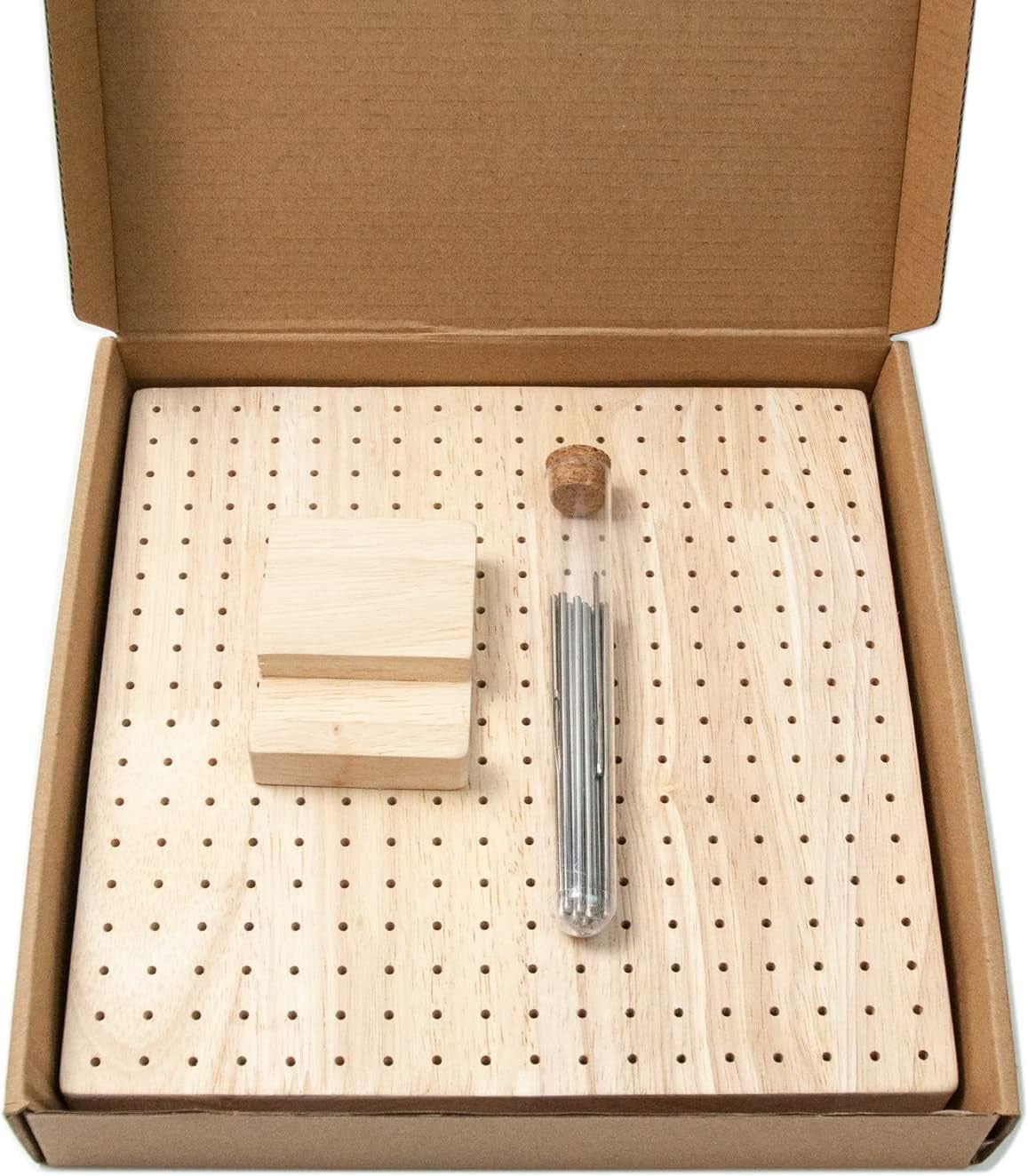 9.25" Crochet Blocking Board with 20 Pins with 25Pcs Steel Pins, Blocking Board for Crochet Knitting and Crochet Projects