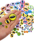 180PCS Assorted Mixed Size Dragon Eye Flatback Covered Glass Cabochons for Doll Making Craft Jewelry DIY 6Mm 8Mm 10Mm 12Mm 15Mm 18Mm 20Mm 25Mm 30Mm