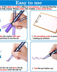 Shimmer Markers Outline Double Line: 24 Colors Glitter Metallic Pen Set Super Squiggles Sparkle Cool Fun Self Sparkly Kid Age 4 8 10 12 Girl Gift Doodle Supplies Art Craft Girl Stocking Stuffer