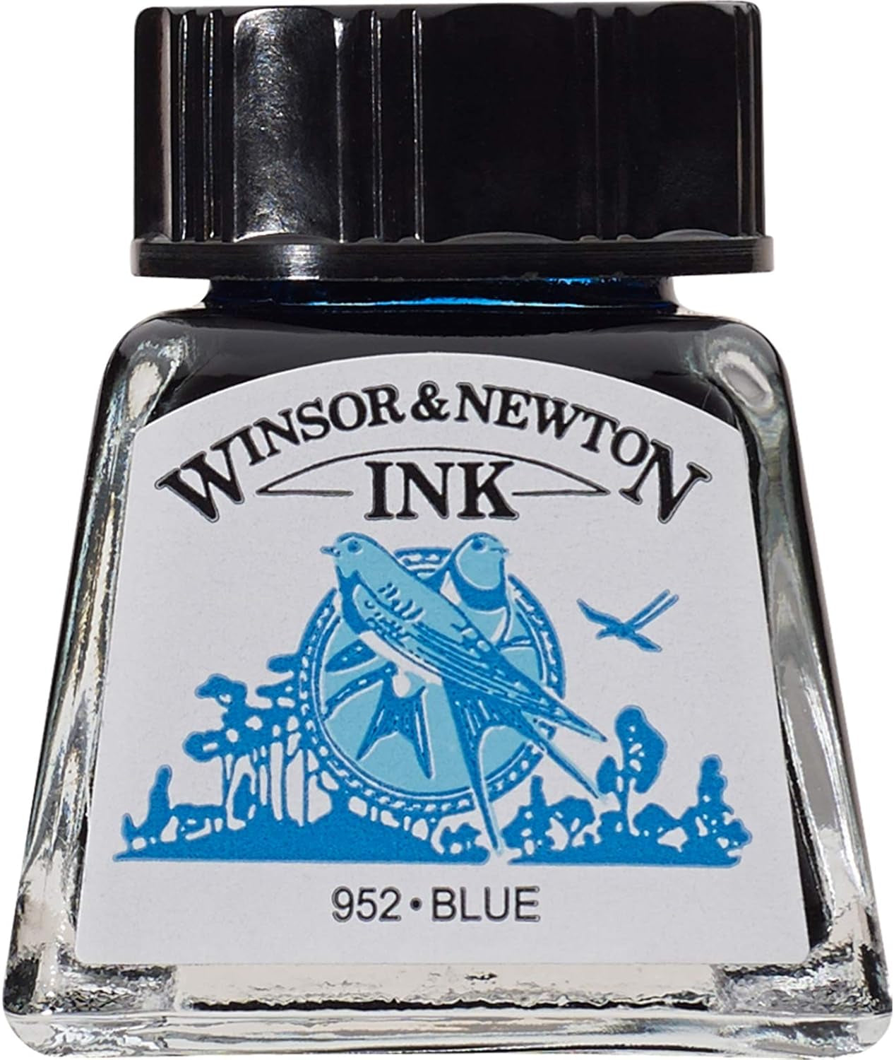 Drawing Ink, 30Ml Bottle, Black Dropper Cap