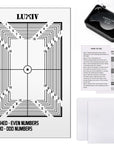 Card Grading Centering Tool Kit, Card Center Tool with 30X Magnifying Tool, 2 Pcs Clean Cloth, Centering Guide Card Tools
