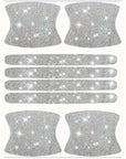 8pcs Bling Car Door Handle Anti-Collision Diamond Stickers - Sparkling PVC Decals for Stylish Protection, Fits Most Vehicles, Car Stickers
