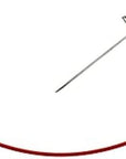 8-Inch Twist Lace Interchangeable Cables, Small, Red (7508-S)