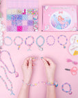 900Pcs Mermaid Bracelet Making Kit for Girls Kids Charm DIY Beads for Jewelry Making, Friendship Bracelet Kit with Ocean Pearl Shell Butterfly Beads for Bracelet Necklace Making