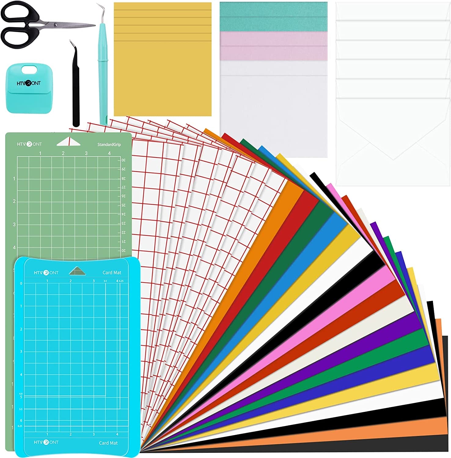 Accessories Bundle for Cricut Joy and Supplies Include Weeding Tools, Heat Transfer, Adhensive Vinyl Sheets for Starter Kit-38Pcs