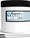 Jacquard Products White Textile Color Fabric Paint 8-Ounces - Bundled Brush Set