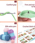 Crochet Kit for Beginners Adults - Strawberry Cake Storage Box Starters Crochet Kit, Including Step-By-Step Video Tutorials, Instruction, Hook, Surprise Gift for Adults, Relaxing Crafts