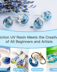 UV Resin, Upgrade 200G Low Viscosity Hard Thin UV Resin with Super Crystal Clear Resin Kit for Jewelry, Casting, Coating and DIY Craft