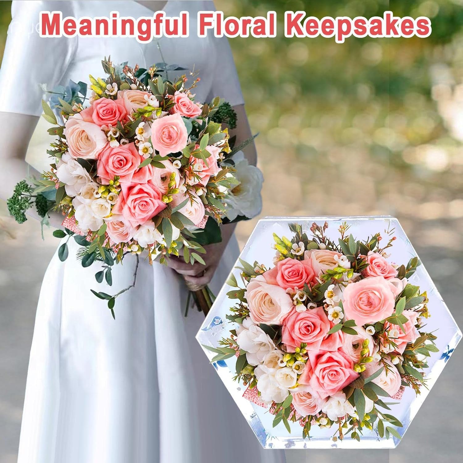 Large Silicone Molds for Resin,9 Inch Upgraded Large Resin Molds,Deep Epoxy Molds Hexagon for Flowers Preservation, Resin Art Casting, DIY Wedding, Valentine, Gift and Home Decors.