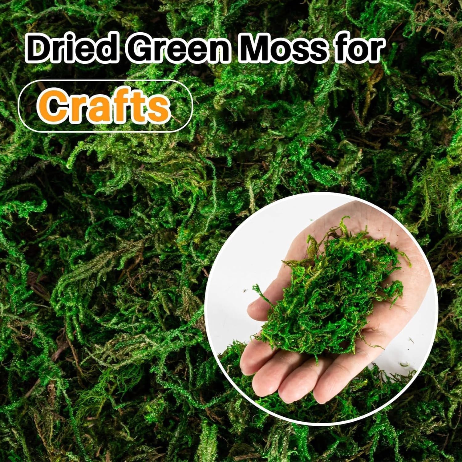 Faux Moss for Potted Plants Artificial Moss for Crafts Fake Moss Decor Green Moss for Crafts Fairy Garden Plants Filler Decorative Moss Table Centerpieces Wedding Christmas Crafts Party Decor