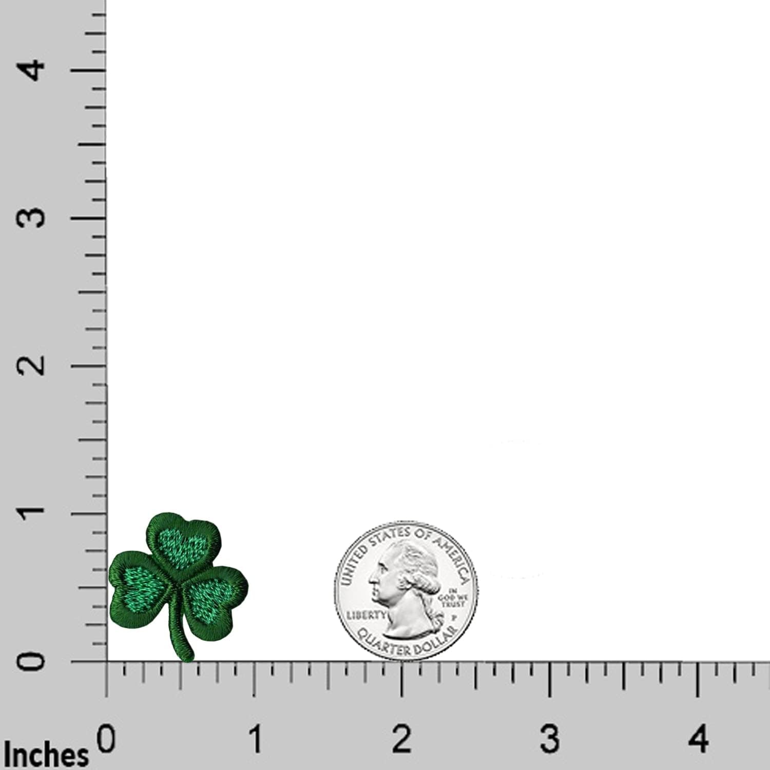 Small Shamrock Patches (10-Pack) Three Leaf Clover St. Patrick'S Day Iron on Appliques for Clothing, Uniforms, Hats, Backpacks, Jackets, Pants, Accessories, Etc.