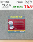 Wool Pressing Mat - 17" X 13.5" Quilting Ironing Pad - 100% New Zealand Felted Wool Iron Board for Quilters, Great for Quilting & Sewing Projects by