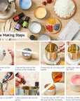 Candle Making Kit, DIY Candle Making Supplies with Candle Jars, Soy Wax, Candle Wicks, Color Dyes, Fragrance Oil and Capacity Pot, Candle Making Arts and Crafts for Adults and Beginners