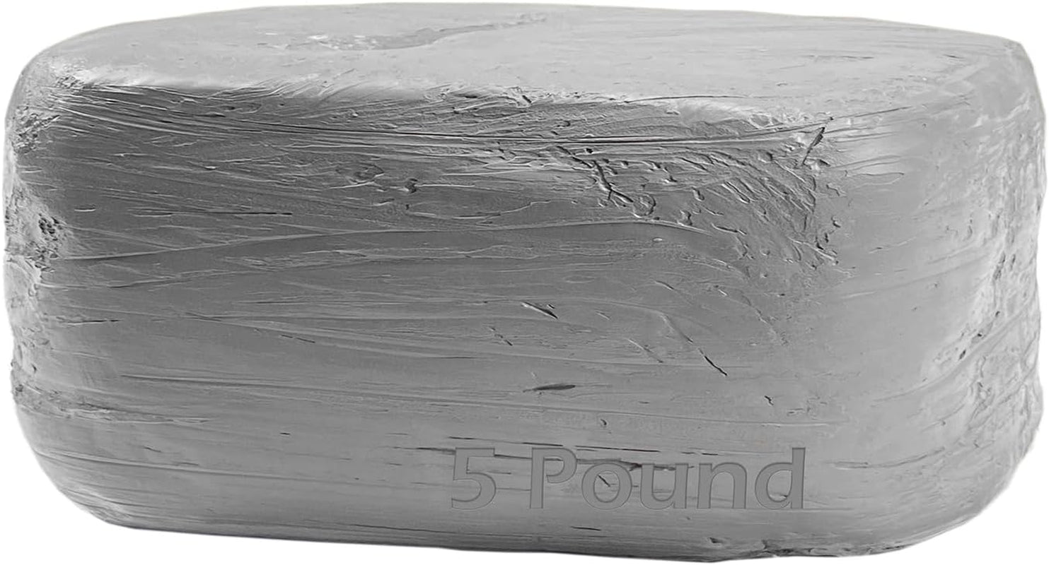 Stone Air-Dry Clay 15LB Wih 3 Colors White, Gray & Terra Cotta 5Lb Each- Ideal for Beginners and Advanced Sculptors All-Purpose Modeling Clay (White, Gray & Terra Cotta)