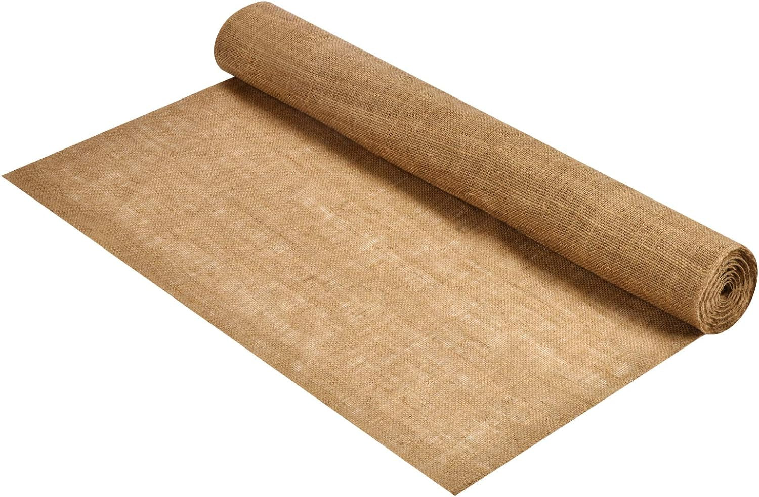 Natural Burlap Fabric BUR40-5YDS Burlap, Burlap Jute Fabric for Weddings Table Runner Arts & Crafts Tree Wraps for Winter Placemat (40” Wide X 5 Yards)