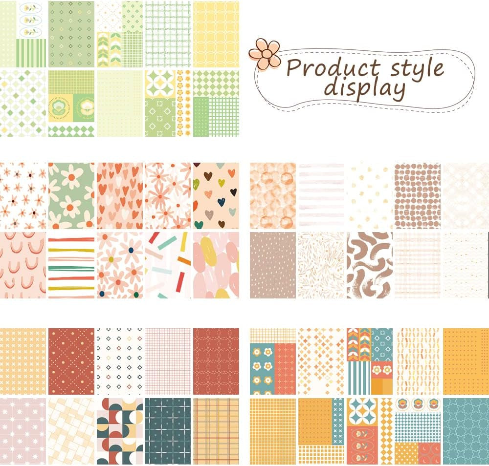 500 Sheets Vintage Scrapbook Paper Supplies , Aesthetic Paper Decorative Sheet of Paper , Scrap Book Material for DIY Scrapbooks Journal Photo Album Crafts(3.35 X 2.17 In)