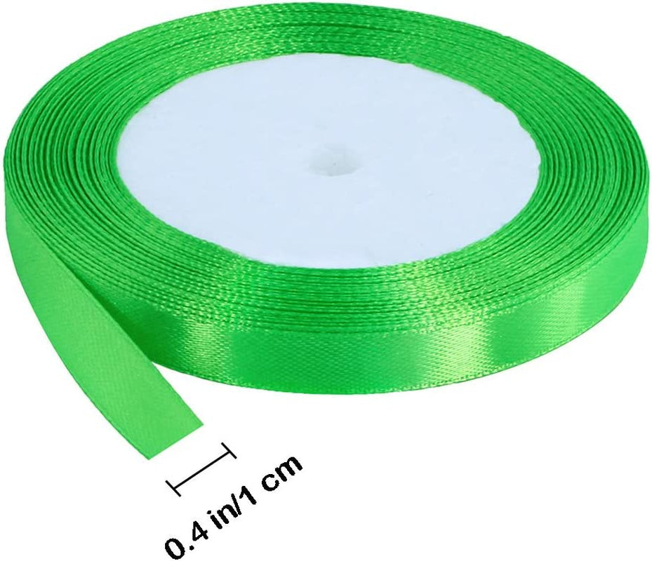 16 Colors 400 Yard Fabric Ribbon Silk Satin Roll Satin Ribbon Rolls in 2/5" Wide, 25 Yard/Roll,16 Rolls,Satin Ribbon Fabric Ribbon Embellish Ribbon Ribbon for Bows Crafts Gifts Party Wedding