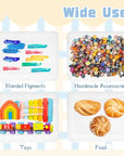 10 Pcs Plastic Art Trays,Reusable Plastic Trays for Serving Food and Parties,Stackable Activity Tray for DIY Projects,Painting,Beads11 X 8.3 X 1.2 Inch (Clear)