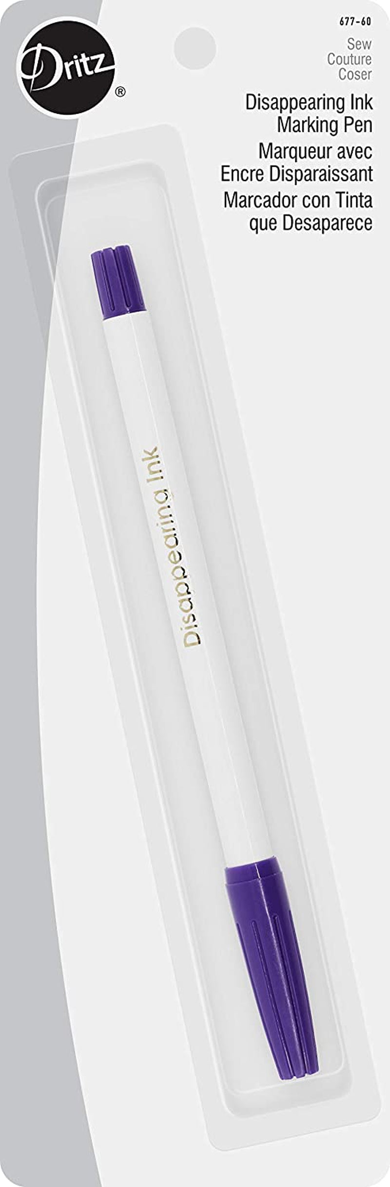 677-60 Disappearing Ink Marking Pen, Purple, 8.75 X 2.88 X 0.63