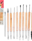 Pottery Tool Kit -21 Tip Double Sided, 11-Piece Tool Beginner'S Clay Sculpting Set, Clay, Wood Carving, Ceramic Art Project Accessory for School, Classrooms, Kids/Adults, Birthday Gift, Craft Activity