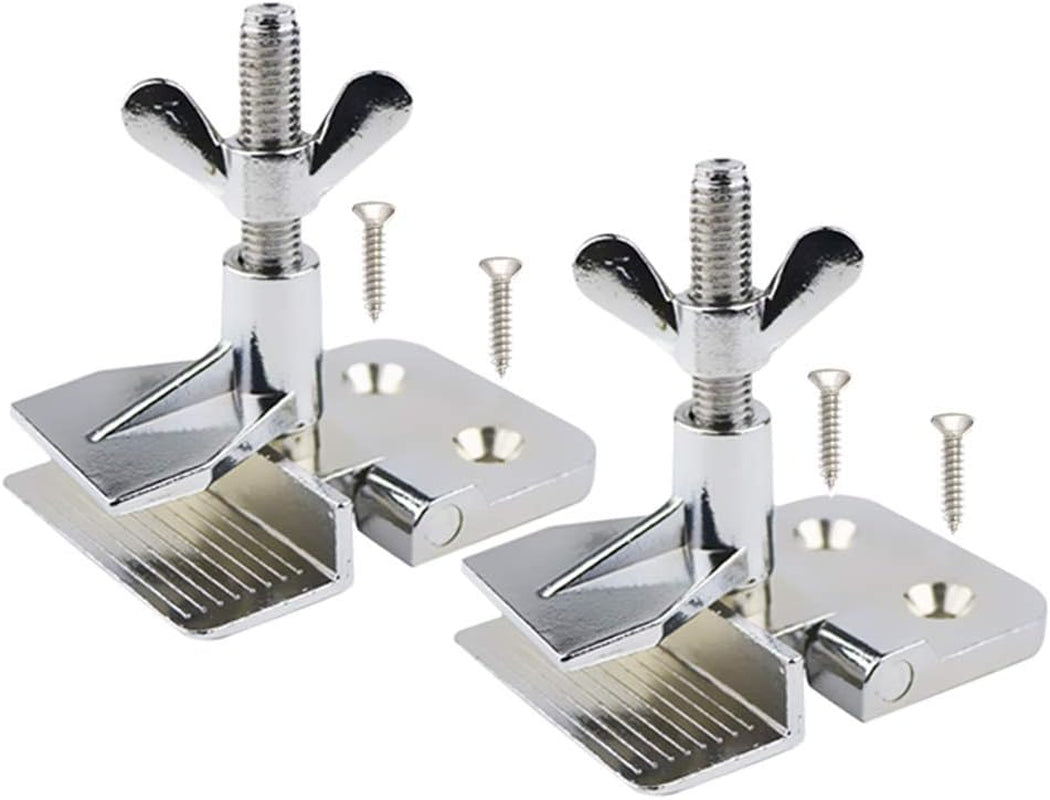 2 Pcs of Silk Screen Printing Hinge Clamps for Screen Printing Frame Machine,For Fixing Screen Printing Mesh,Screen Printing DIY Tool,4 Screws Included in the Package.
