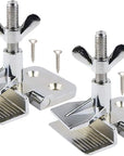 2 Pcs of Silk Screen Printing Hinge Clamps for Screen Printing Frame Machine,For Fixing Screen Printing Mesh,Screen Printing DIY Tool,4 Screws Included in the Package.