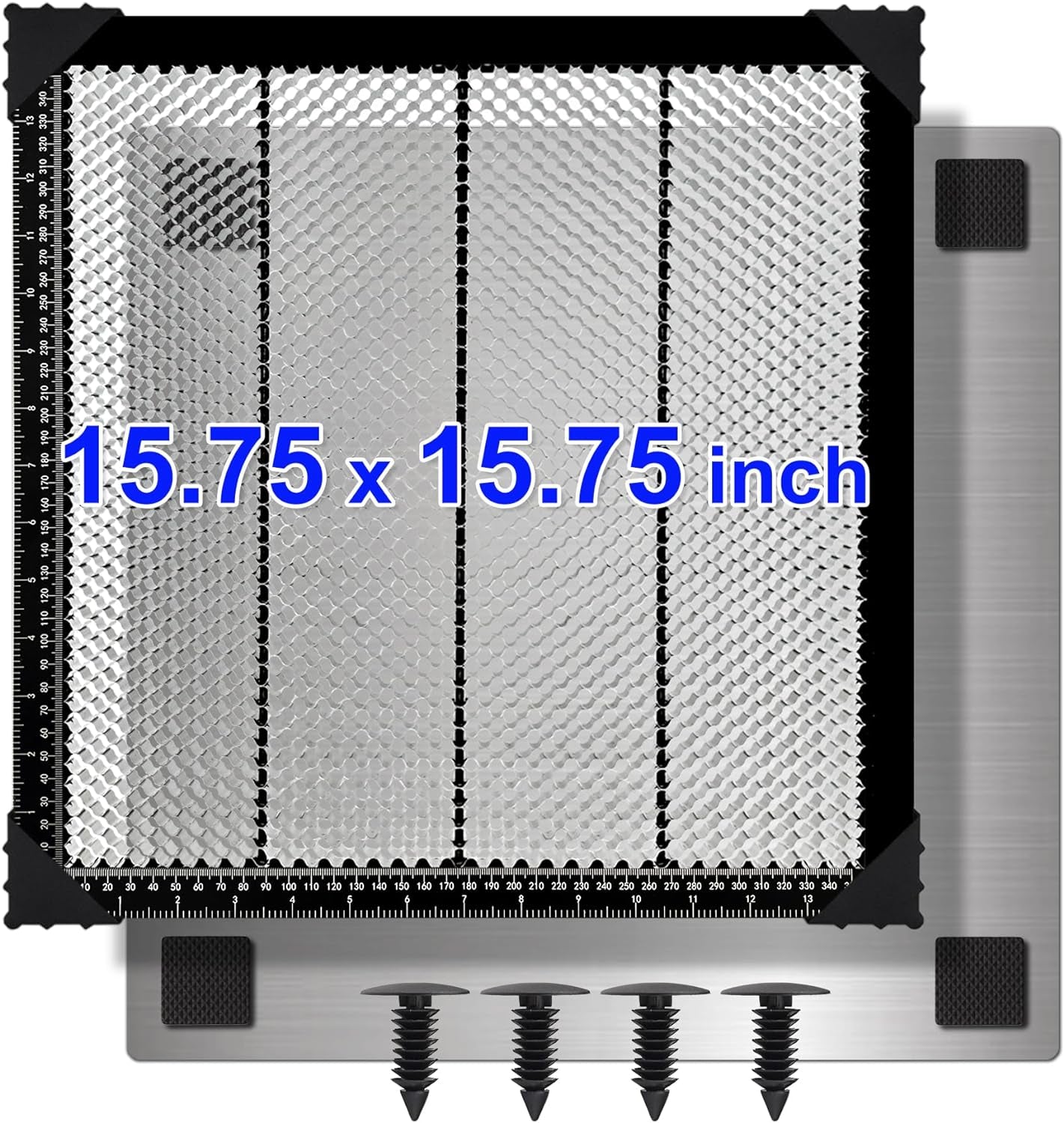 Honeycomb Laser Bed 500X500X22Mm(19.68"X19.68"X0.87") with Aluminum Panel, Honeycomb Working Table for Laser Cutter Engraver Table-Protecting, Fast Heat Dissipation, Smooth Edge Cutting