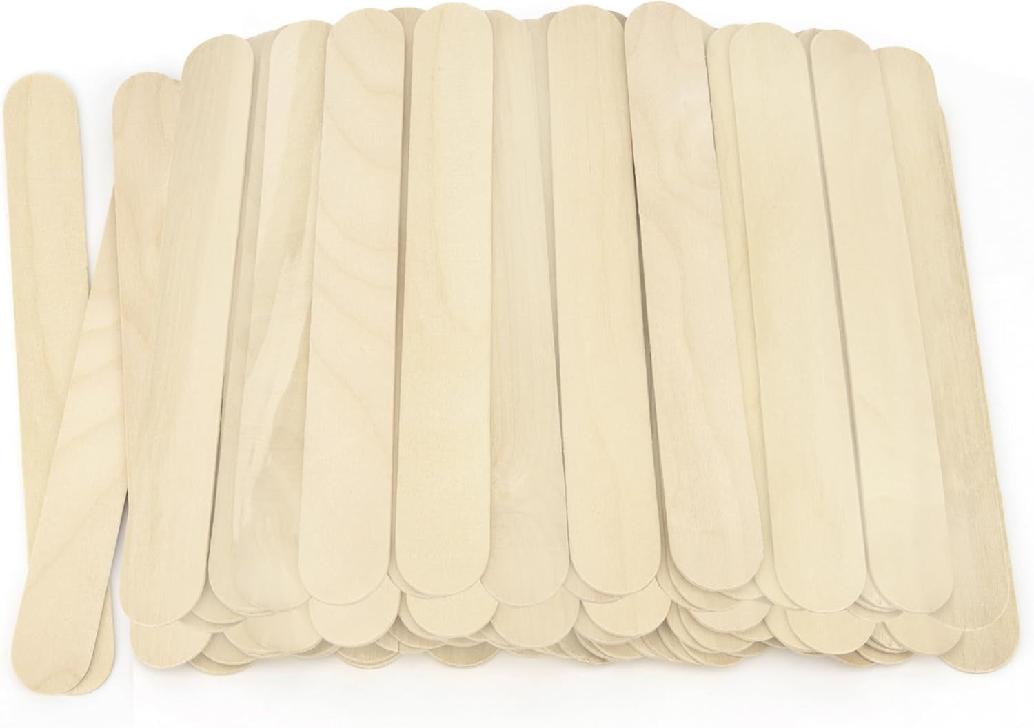 100 Pcs Colorful 6 Inch Jumbo Popsicle Sticks for Crafts, Popsicle Stick, Tongue Depressors Wood,Wax Stick,Craft Sticks, Stir Sticks,Wooden Sticks for Crafts,Wide Popsicle Sticks Bulk,Ice Cream Sticks