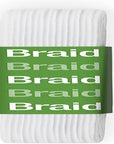 9332W Braided Elastic, 1/2-Inch by 1-1/2-Yard, White